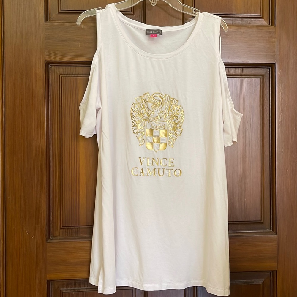 VINCE CAMUTO TOP COLD SHOULDER M